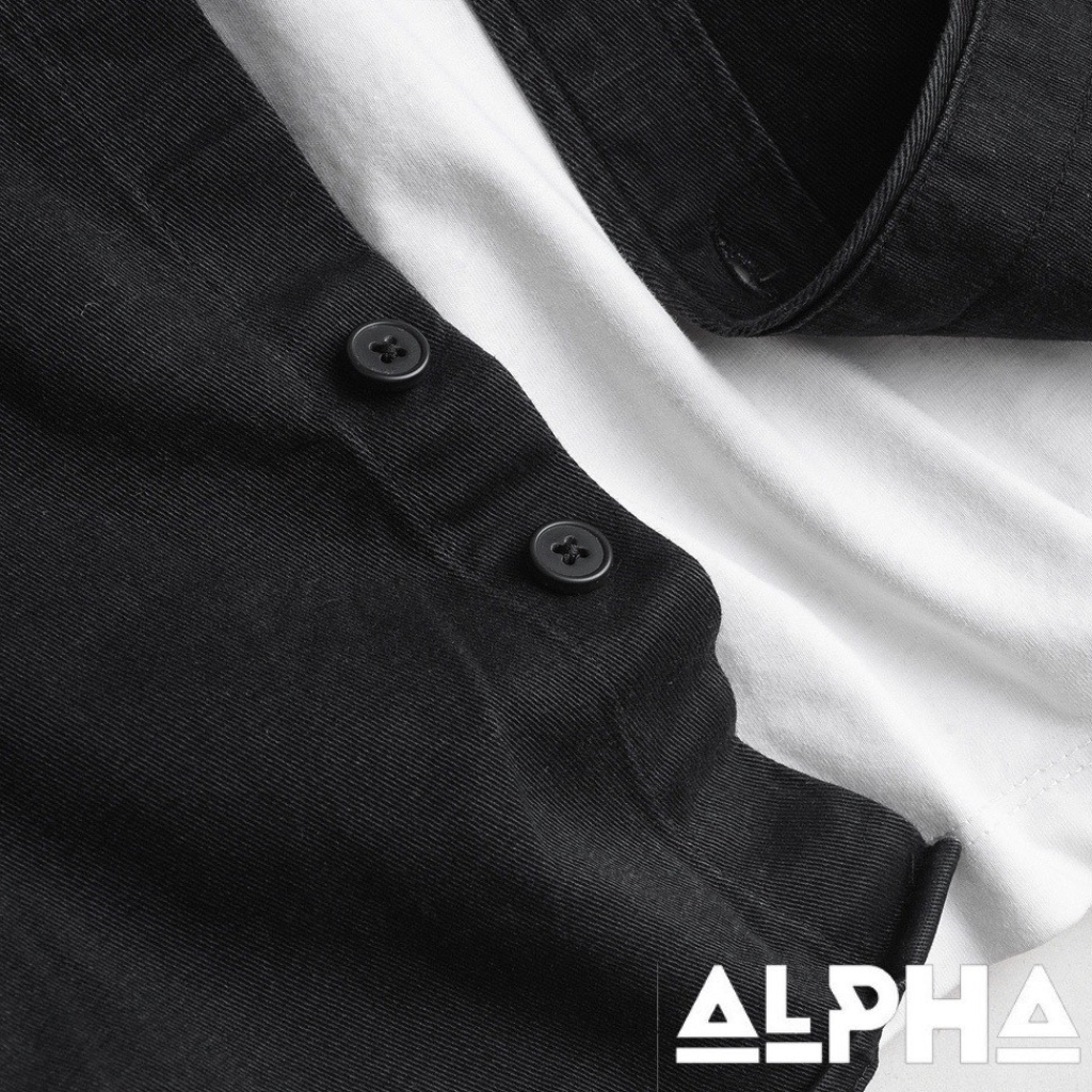 Sơ mi nam kaki 2 túi GEN ALPHA , chất vải kaki dày dặn, form slimfit thoáng mát GEN094