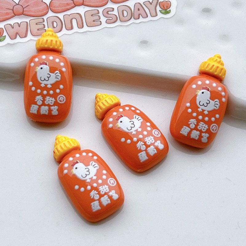 Set 10 Miếng Dán Trang Trí Bình Nước / Salad / Cà Chua Diy Bằng Nhựa Resin
