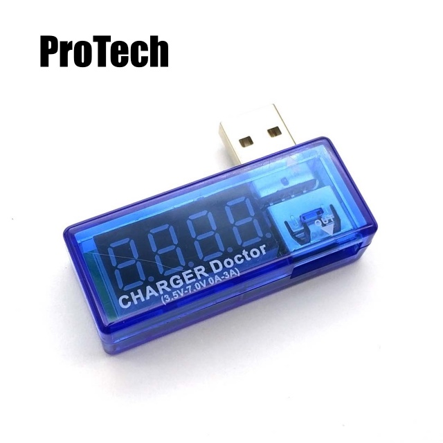 Đầu USB Đo Điện Áp Và Cường Độ Dòng Điện Của Bộ Sạc Điện Thoại Di Động Có Màn Hình Kỹ Thuật Số