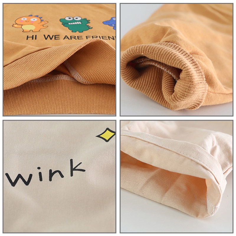 CATIMINI Bộ Áo sweater + Quần Yếm In Hoạt Hình Dễ Thương Thời Trang Mùa Xuân Cho Bé Trai / Gái