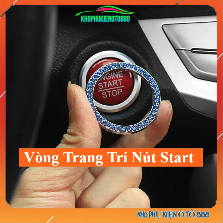 Vòng đính đá trang trí nút khởi động Start/Stop xe hơi