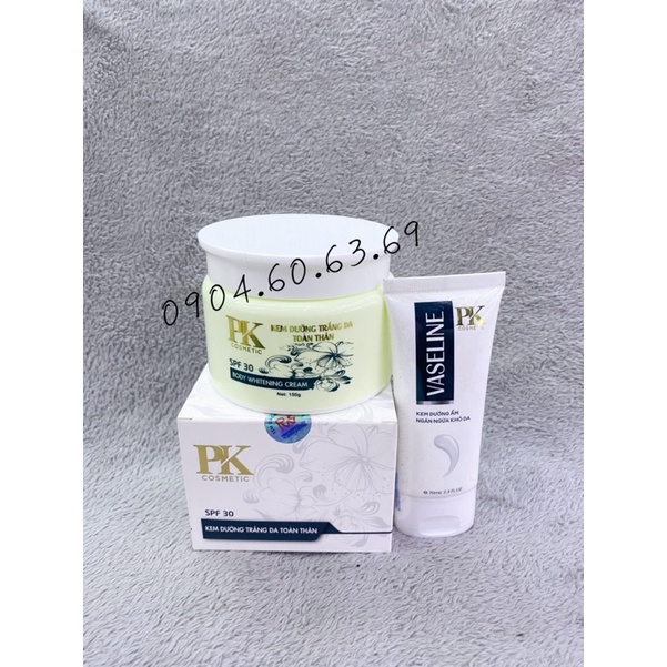 Bộ Kem Dưỡng Trắng Da Toàn Thân BODY PK COSMETIC 150g