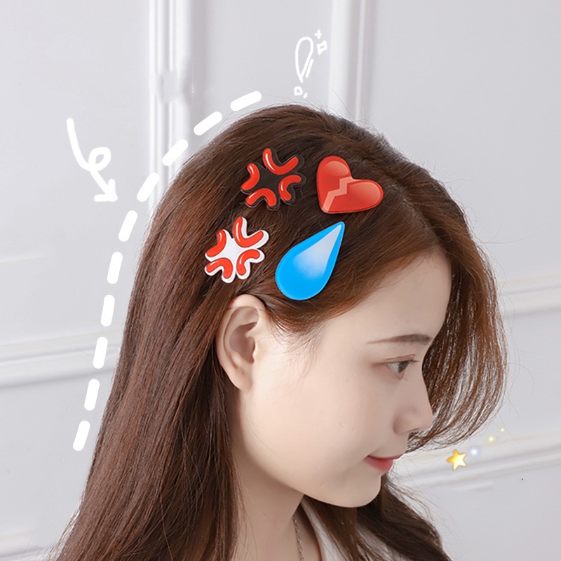 Kẹp tóc RINHOO FRIENDSHIP kiểu hoạt hình tùy chọn độc đáo dễ thương
