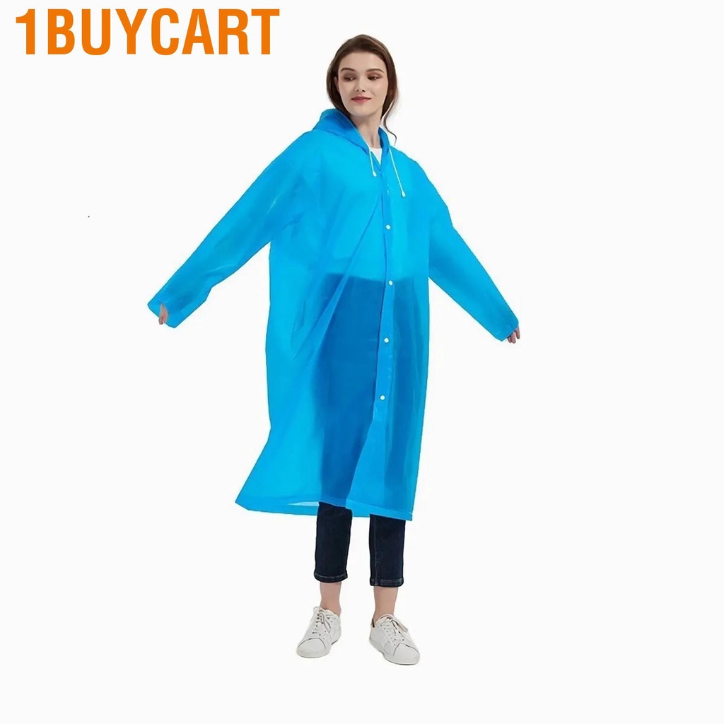 1buycart Adults Rain Coats Portable EVA Poncho Lightweight Breathable Jackets Raincoats for Outdoor Traveling Camping