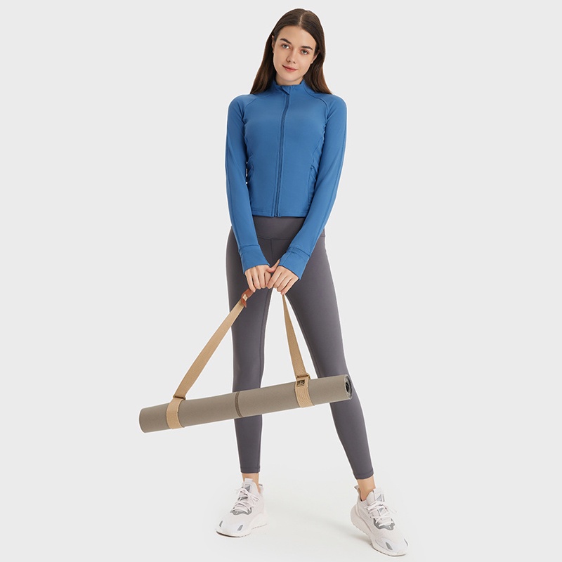 Lululemon Áo Khoác Thể Thao Yoga Thiết Kế Túi Bên Hông Dài Tay Thoáng Khí DS211