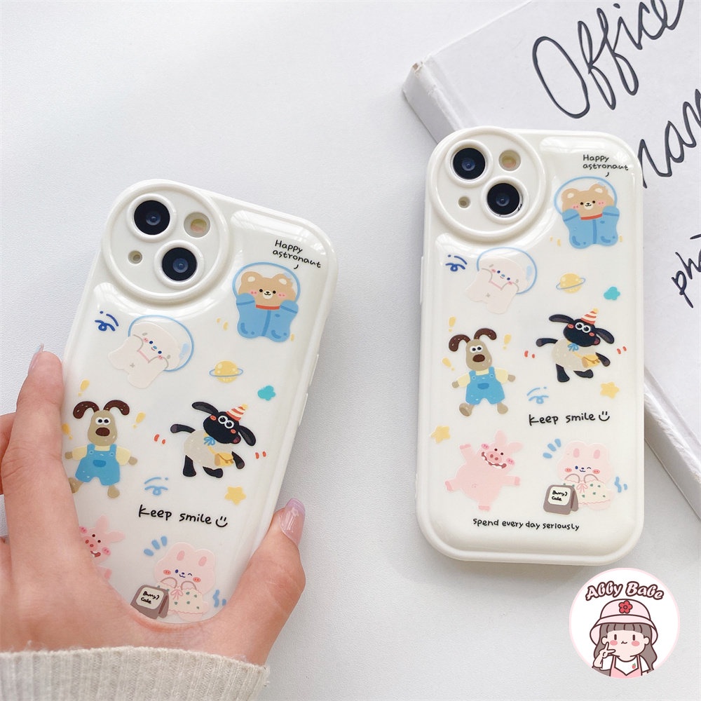 Ốp Điện Thoại TPU Mềm Chống Sốc In Hình Cừu Hoạt Hình Cho IPhone 14 Pro Max 11 7Plus 13 12 11 Pro Max X XS XR