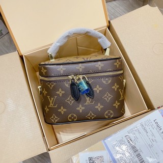 Túi lv cốp hoa nâu kèm khăn nơ hàng fullbox cao cấp