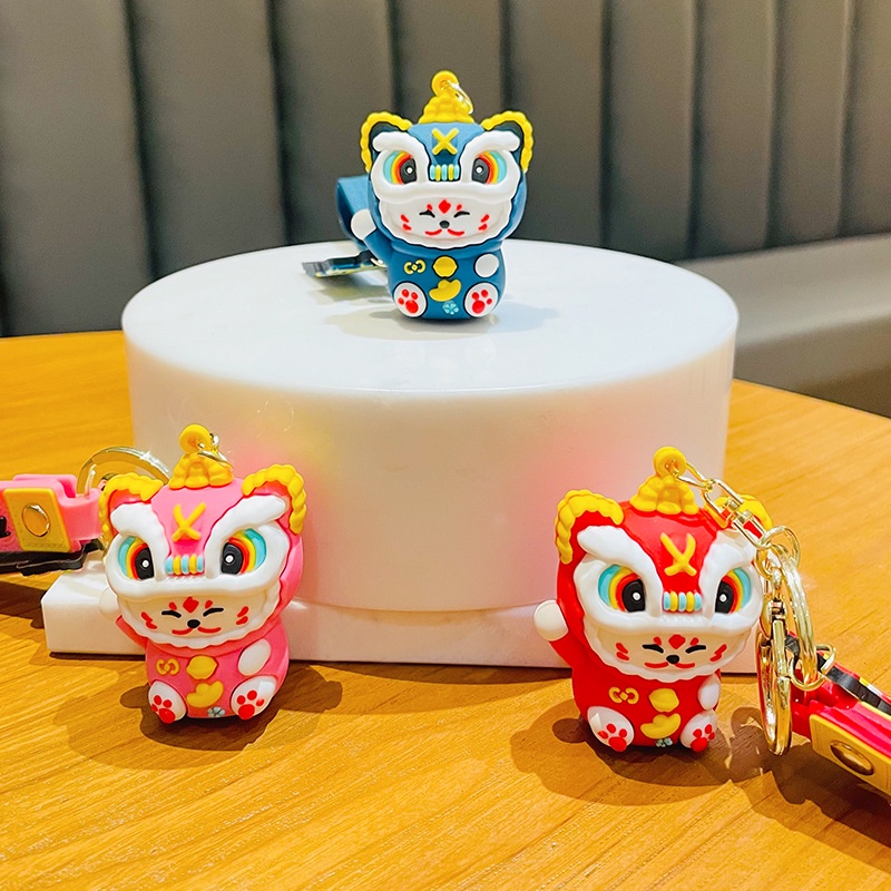 Móc Khóa Hình Sư Tử May Mắn Dễ Thương