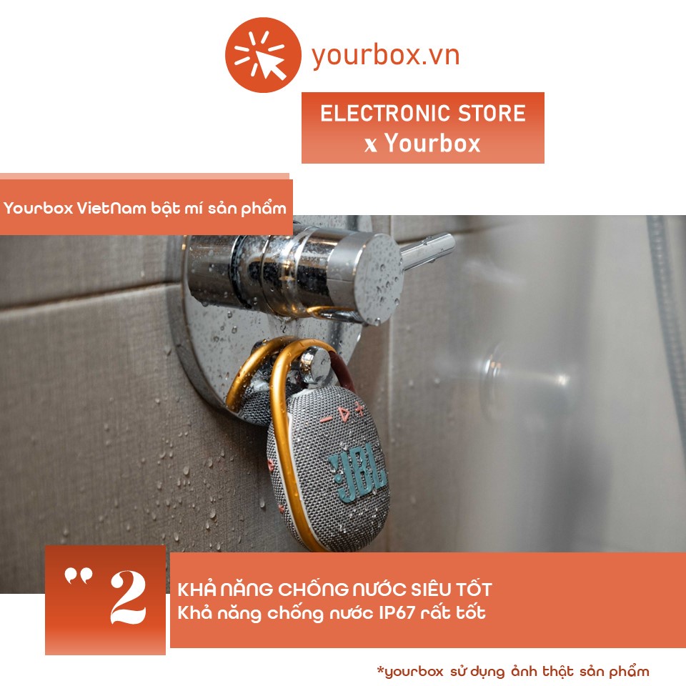 Loa Bluetooth Clip 4 bass mạnh, loa cầm tay thiết kế nhỏ gọn, có móc treo tiện dụng – Yourbox.vn | BigBuy360 - bigbuy360.vn