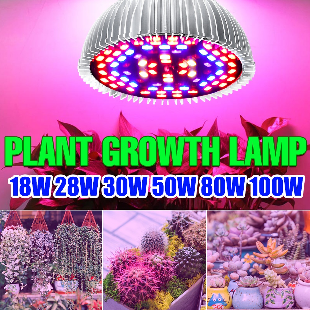 Toàn Bộ Đèn LED Trồng Cây Thủy Canh E27 18W 28W 30W