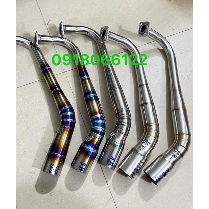 Cổ titan, inox 304 gắn pô độ cho SH, Airblade