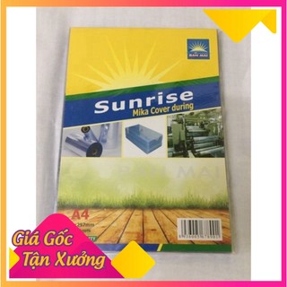 Bìa bóng kính mika A4 trung 100 tờ / tập