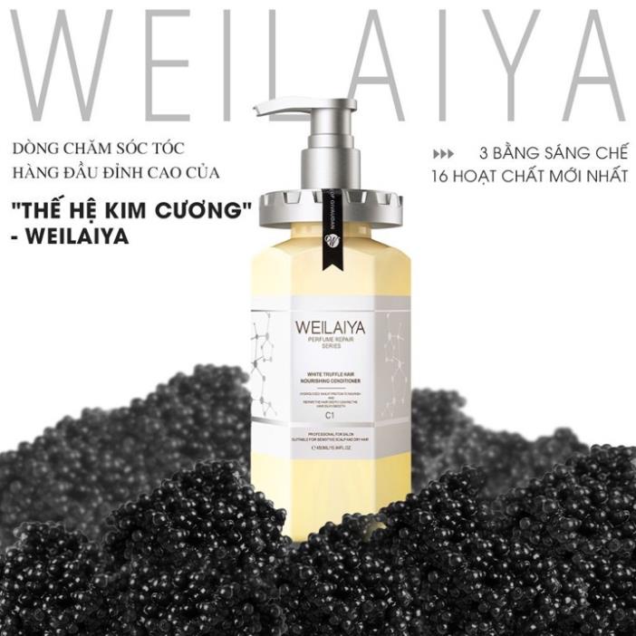 Set Gội Xả Phục Hồi Đa Tầng Nấm Truffle Weilaiya Phục Hồi Tóc Khô Xơ, Tóc Yếu, Hư Tổn Hàng Chính Hãng