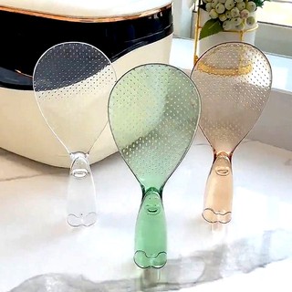 Muỗng Xới Cơm Điện Dọc Dày Dặn Không Dính 3 Màu Lựa Chọn