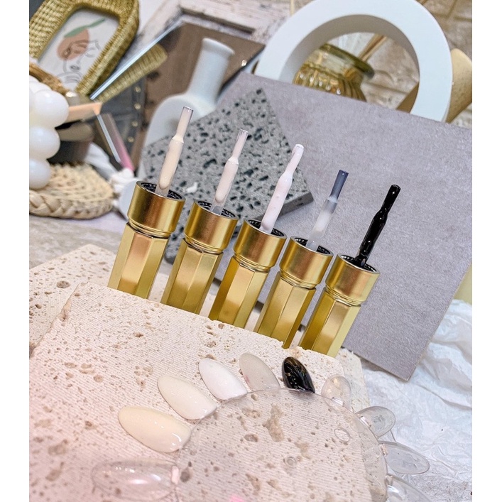 Sơn gel đen, trắng , Trắng ngà, Trắng sữa, Nước gạo Mincy chính hãng lên màu chuẩn