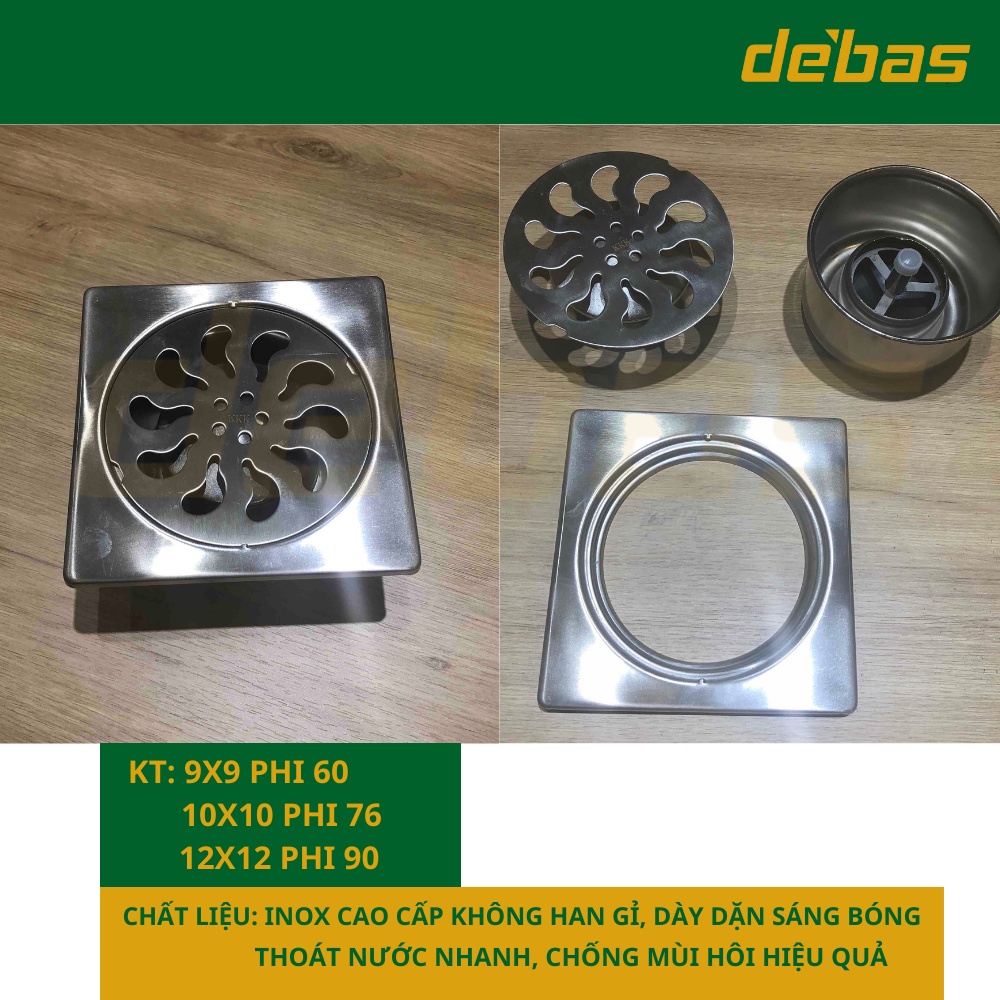Mua Ga thoát sàn nội địa trung ngăn mùi inox 304 chặn rác phễu thoát ...