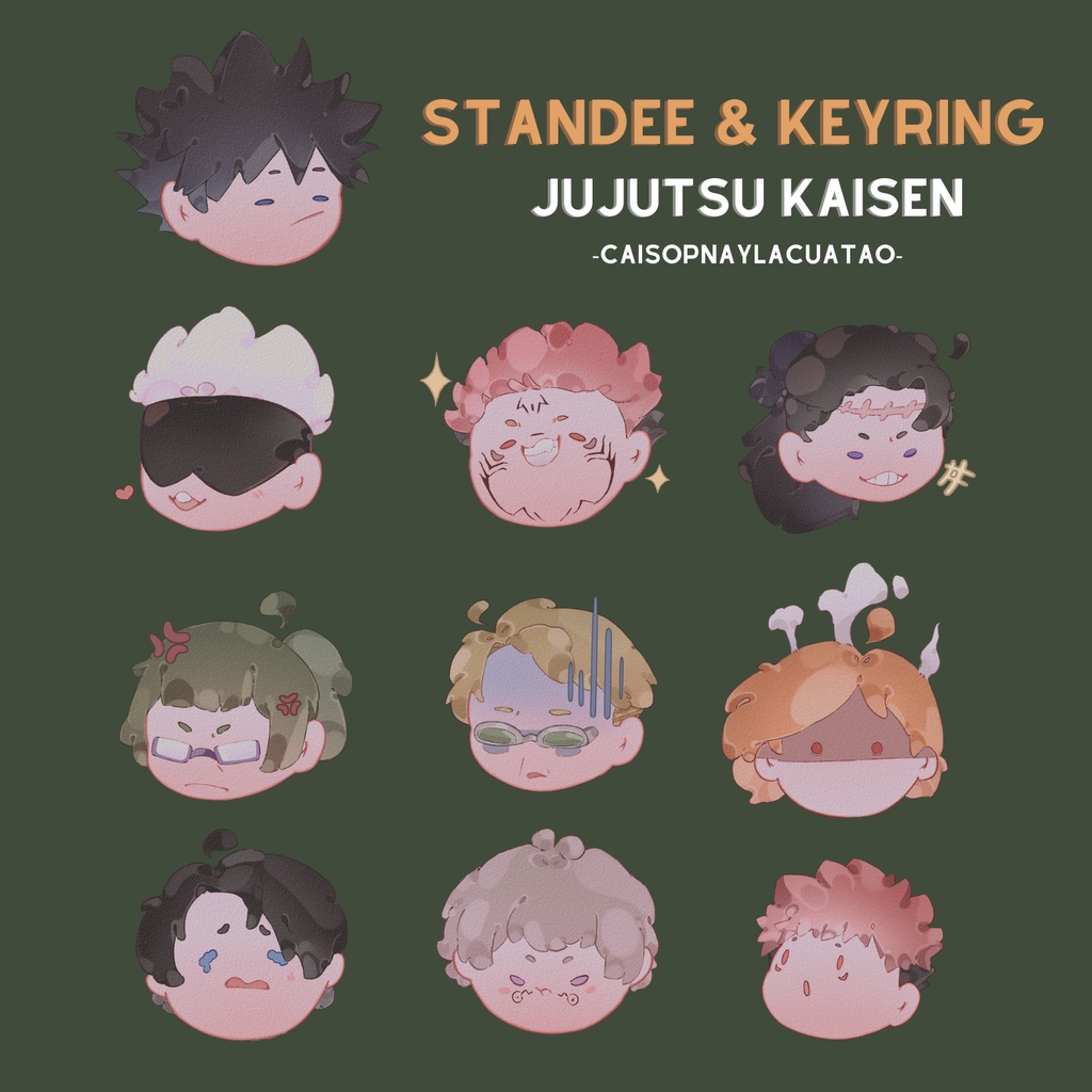 STANDEE, KEYCHAIN JUJUTSU KAISEN 5 CM
