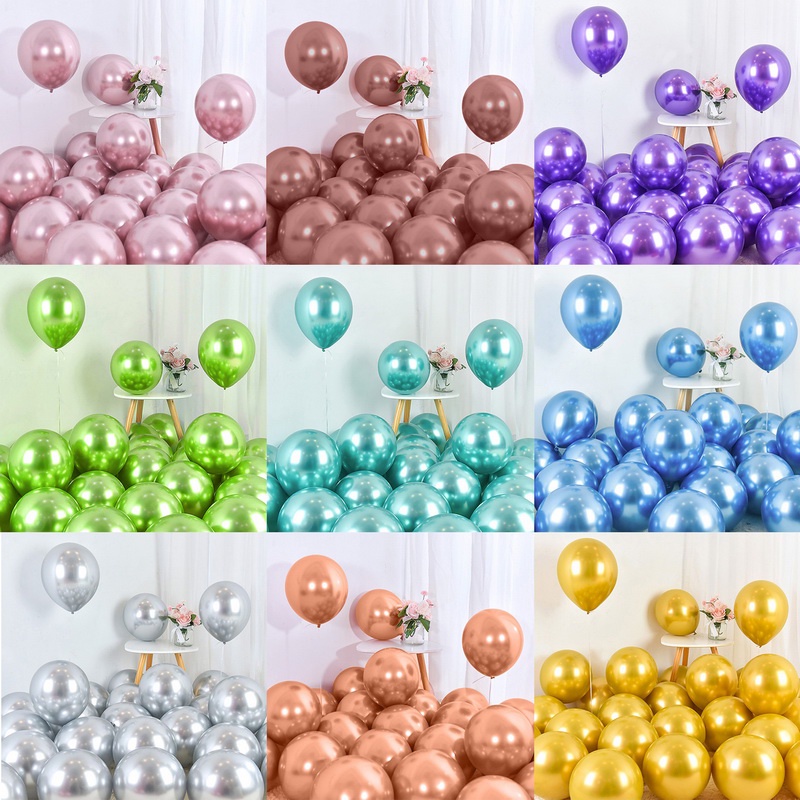 Set 10 Bong Bóng 10 &quot;Trang Trí Tiệc