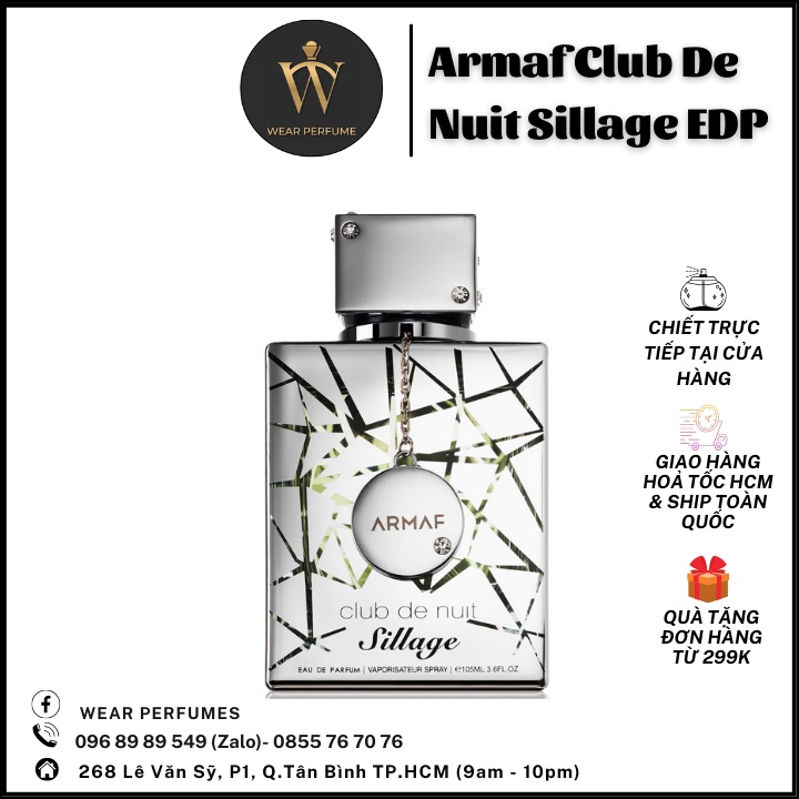 Nước hoa nam Club de nuit Sillage EDP (Chuẩn Auth)