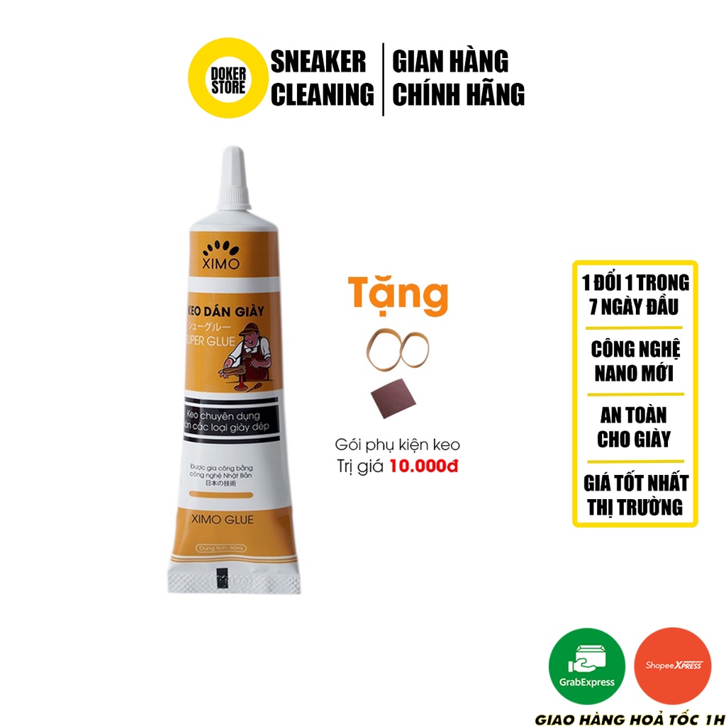 Keo dán giày thể thao sneaker chuyên dụng Ximo đa năng siêu dính dùng nhiệt trong suốt