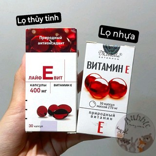 Vitamin E đỏ Mirrolla 30 viên Nga