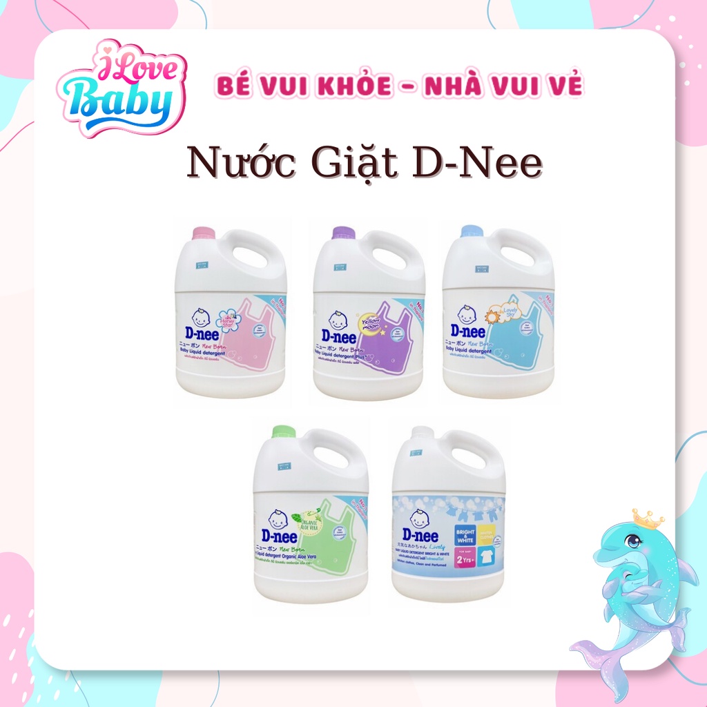 Nước Giặt/Xả quần áo trẻ em Dnee 3000ml