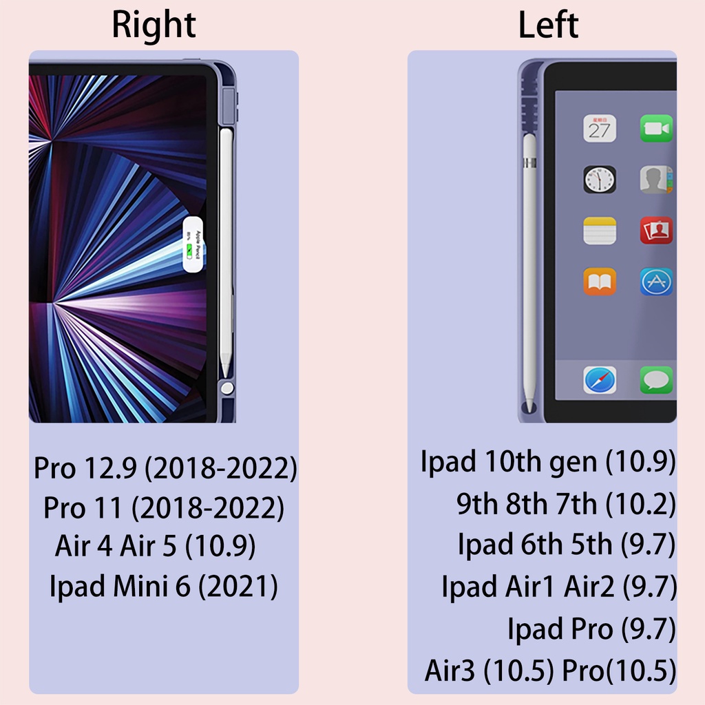 Bao Da Máy Tính Bảng Bằng Acrylic Cho ipad 2022 air 5 air4 10.9 pro 12.9 / pro11inch 10th gen 8th gen mini 6 air3 10.5 / pro 9.7 5th gen Ốp