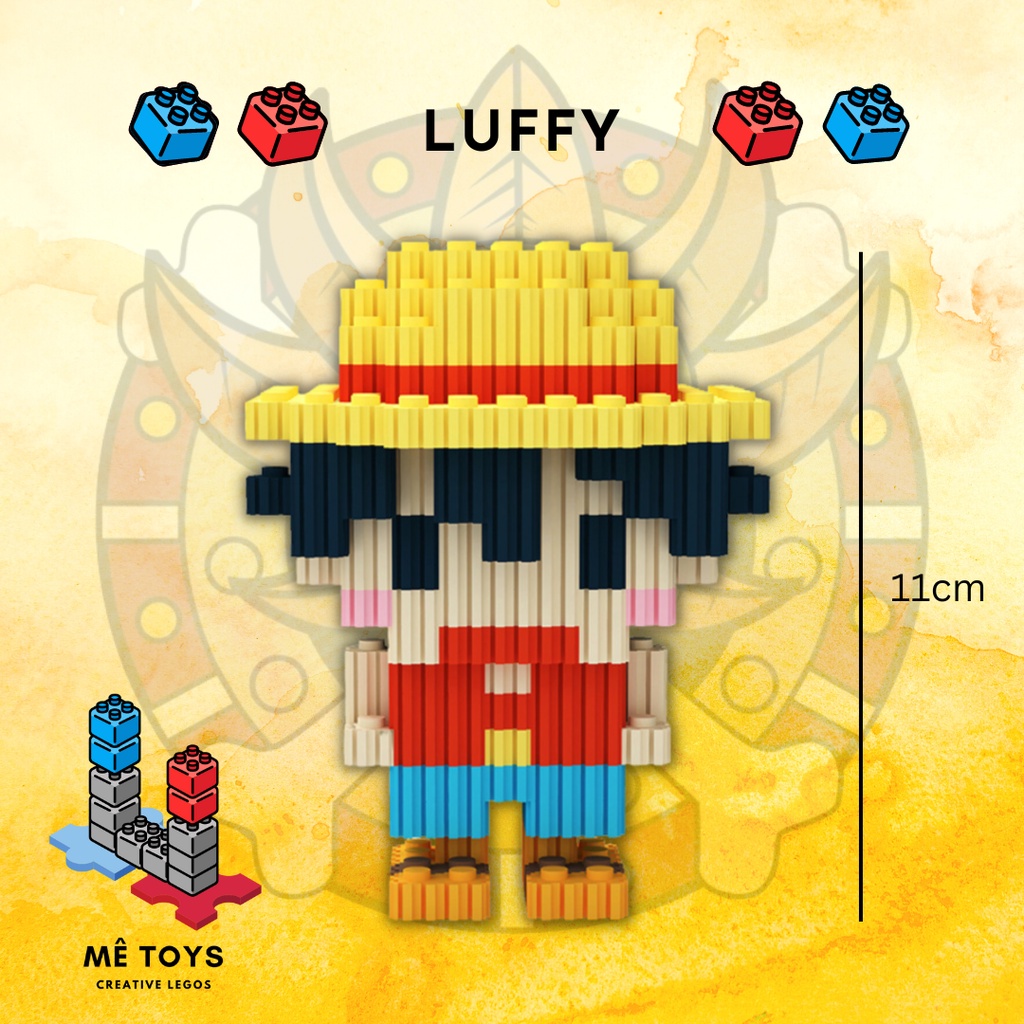 Đồ Chơi Lắp Ráp LE GO Xếp Hình 3D One Piece Luffy, Iron Người Sắt, Người Nhện - Hero Mê Toys