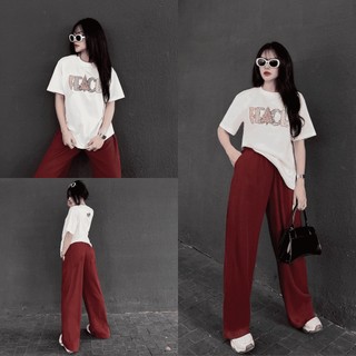 Áo thun nữ Oversize TShirt PEACE LOVEKIUTEE