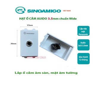 Hạt cắm âm sàn Audio Jack 3.5mm (lắp mặt nạ panasonic, ổ cắm âm sàn, ổ cắm âm bàn)