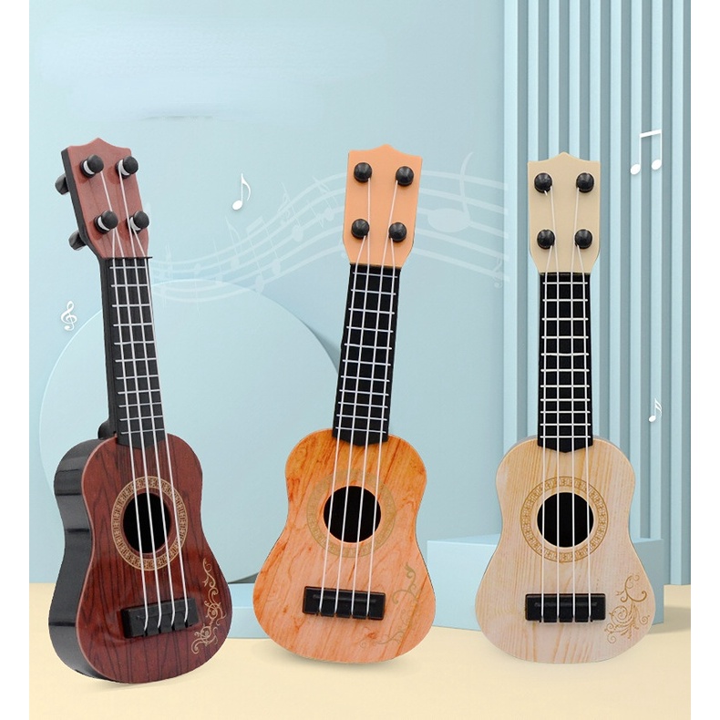 Đàn ukulele mini đồ chơi hỗ trợ giáo dục sớm cho bé Yukri Mô Hình Đồ Chơi Đàn Ghita mini Cho Bé