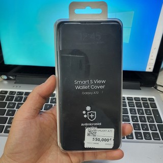 Bao da kháng khuẩn galaxy a72 smart s view wallet cover chính hãng