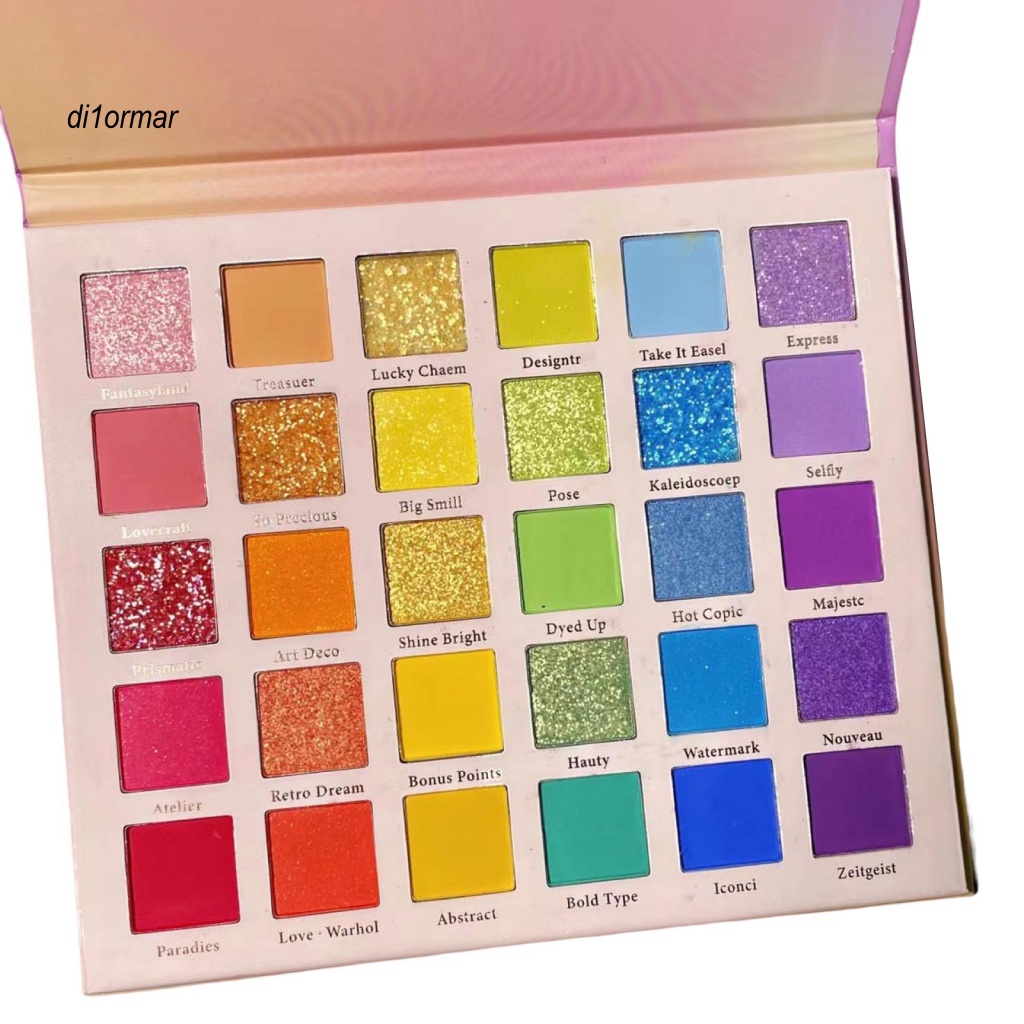 Bảng Phấn Mắt 30 Màu Cầu Vồng Ánh Ngọc Trai Kim Tuyến / Lì Trang Điểm Nhẹ Nhàng Lâu Trôi