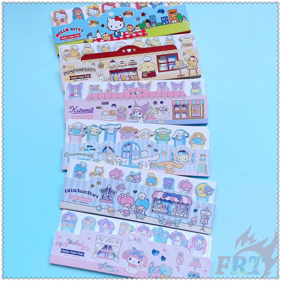 ❣️Set 120 Tấm Giấy Ghi Chú In Chữ sanrio q-4❣️Nhãn Dán Ghi Chú Họa Tiết my melody / kuromi / keroppi / pochacco