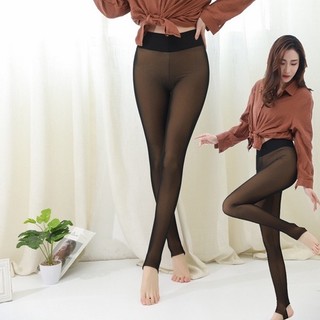 (Có sẵn) Quần tất 3D lót lông siêu dày cạp cao 60-100kg bigsize (loại 1 dẫm gót siêu dai)