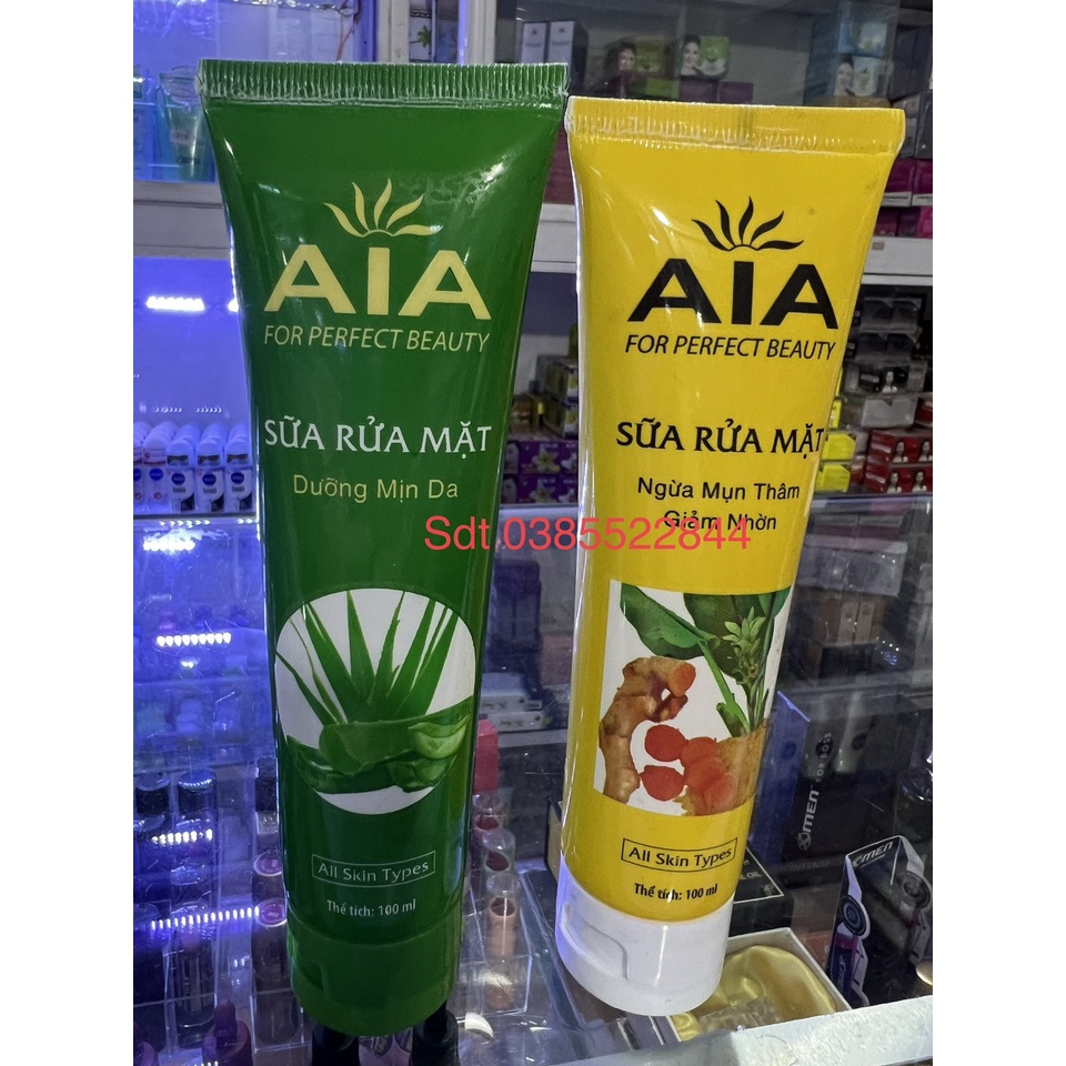 Sữa rửa mặt dưỡng mịn da AIA COSMETICS - 100ml