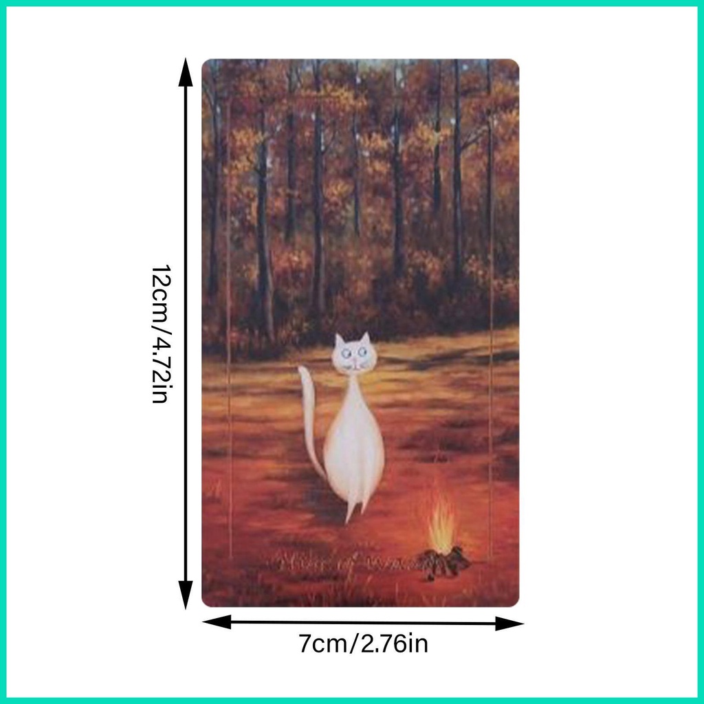 Bộ Bài tarot the feline rider Phiên Bản Tiếng Anh Vui Nhộn 78 Lá