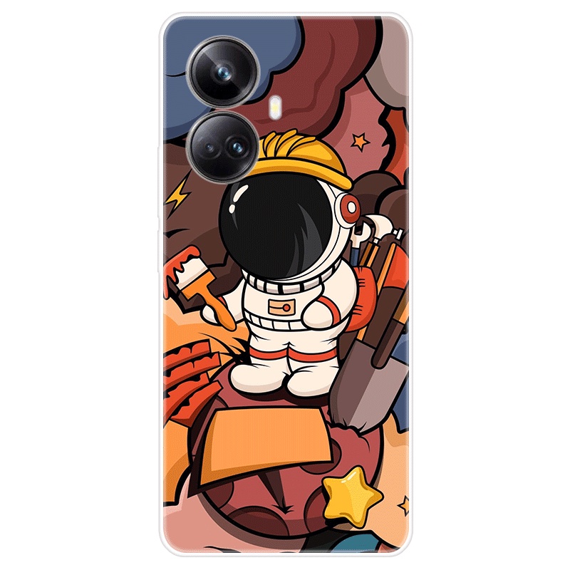 Ốp Điện Thoại TPU Dẻo Họa Tiết Hoạt Hình Dễ Thương Cho Realme 10 Pro + Realme 10Pro Plus