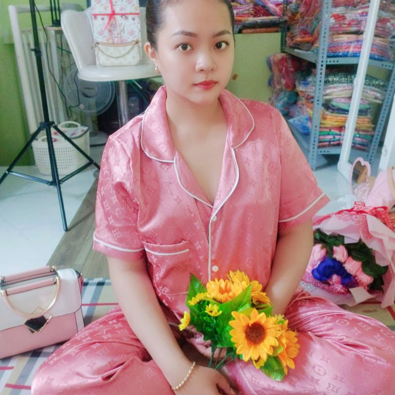 Đồ Ngủ pijama quần dài áo có túi , bigsize 60-75kg, quần có túi , Đồ Bộ tiểu thư dễ thương  chipchip90 M00190