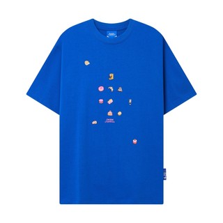 Áo thun unisex Cafeteria màu xanh coban - Basic tee Onism