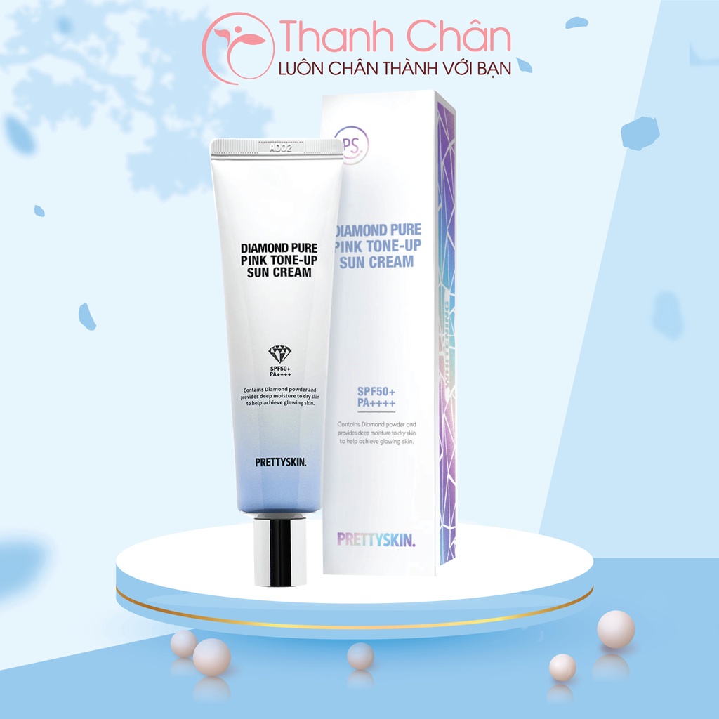 Kem Chống Nắng Pretty Skin Diamond Pure Pink Tone-Up Sun Cream 50ml