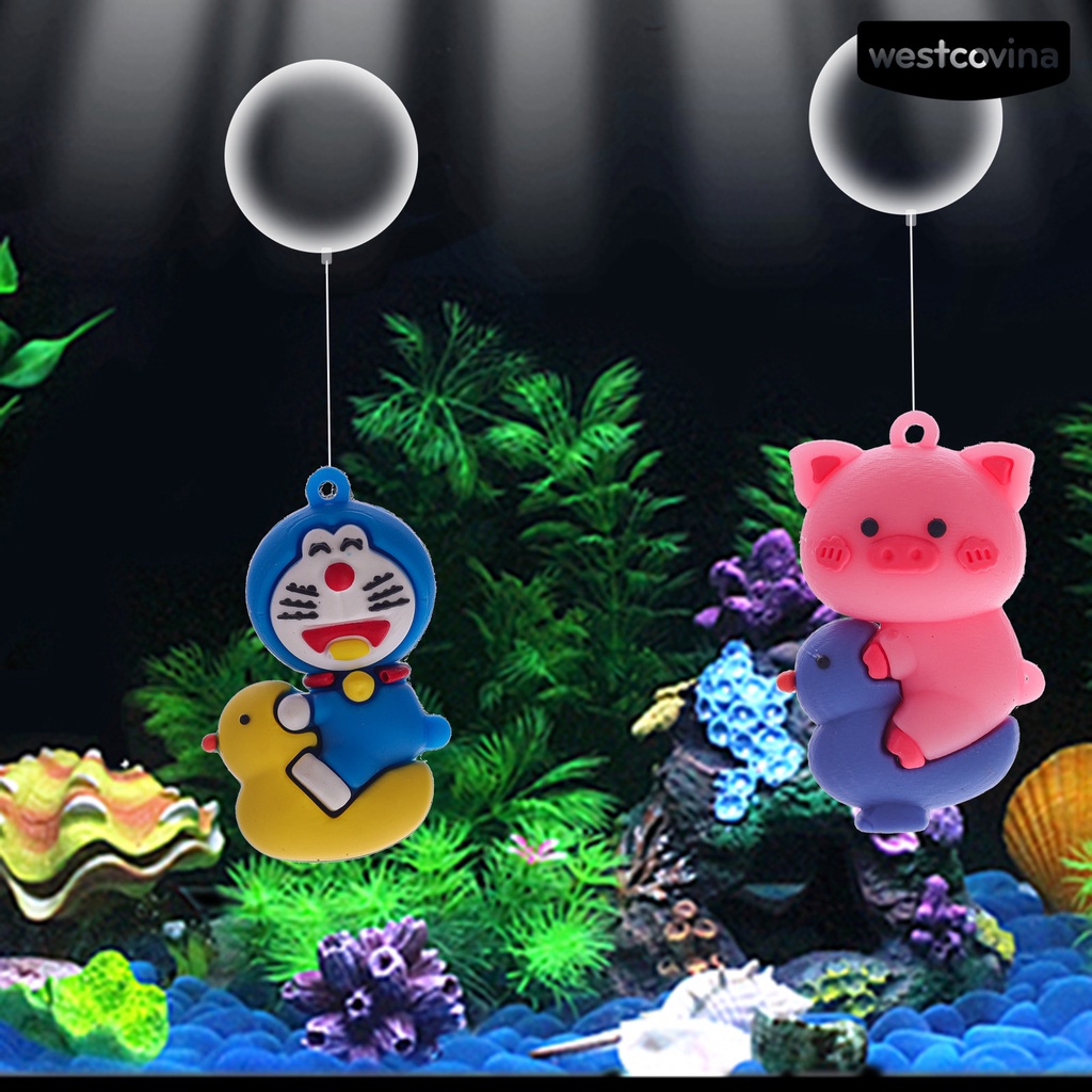[COD]♘1 Set Đồ Trang Trí Hồ Cá Hình Động Vật Hoạt Hình Đáng Yêu