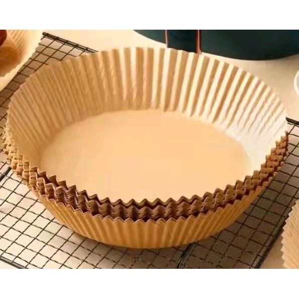 Set 50 Miếng Giấy Lót Nồi Chiên Hình Khuôn Bánh - Giảm Thiểu Tối Đa Dầu Mỡ Bám Vào Nồi Chiên