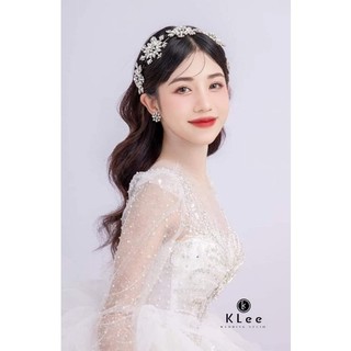 cài đá sang chảnh cài tóc cô dâu
