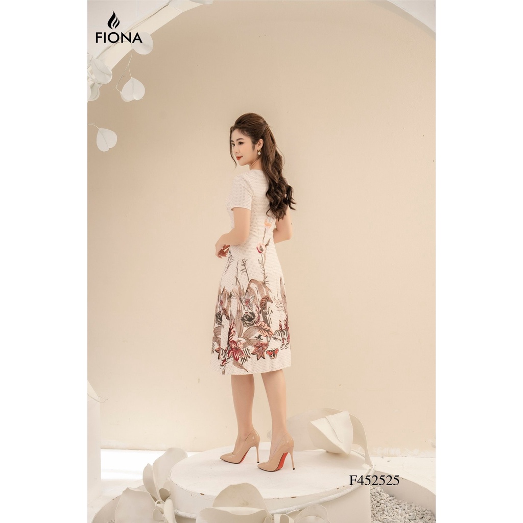 Đầm Fiona dáng ôm A họa tiết hoa chân F452525
