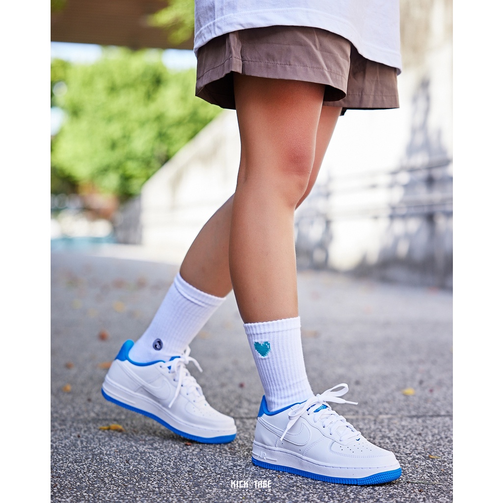 Giày Nike Air Force 1 White Black  🔴Chính Hãng🔴 Giày Sneaker Thể Thao Nike AF1 Màu Trắng Đen - Simple Sneaker