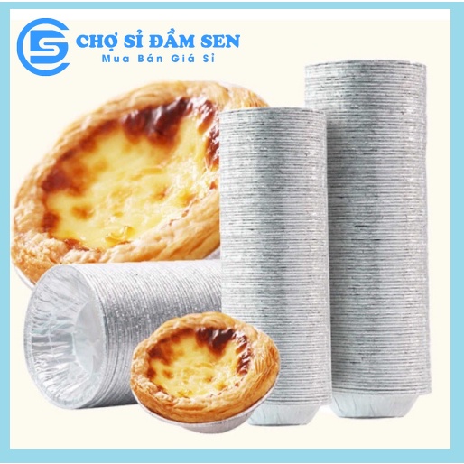 Chén giấy bạc, đế nướng bánh tart trứng tại nhà siêu tiện dụng G424-Chenbac
