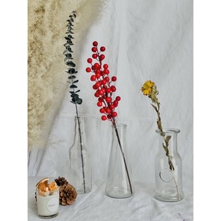 Lọ thủy tinh trang trí hoa phong cách Bắc Âu vintage