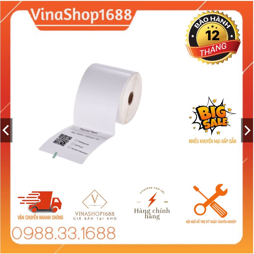 Decal in tem PVC 57x95mm, cuộn dài 50m-Vinashop1688