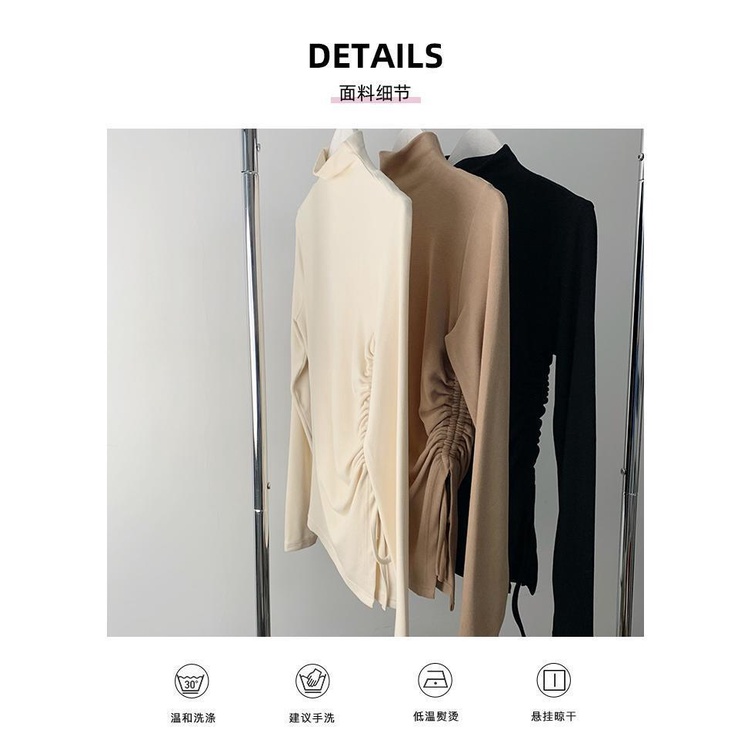 Áo Thun Dáng Ôm Xếp Ly Kiểu Pháp Gợi Cảm Cho Bạn Gái